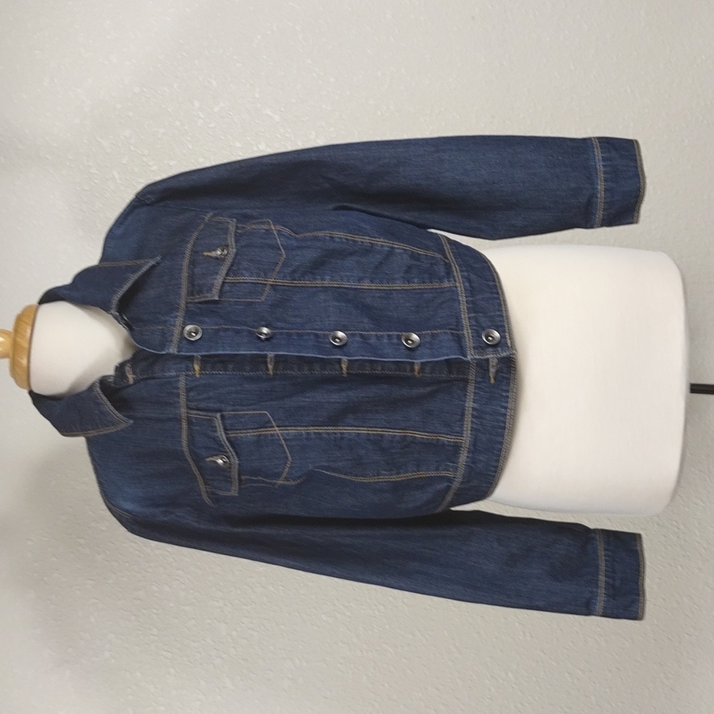 Tommy Hilfiger Womens Denim Cropped Jacket Size 18